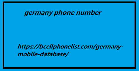 germany phone numberc