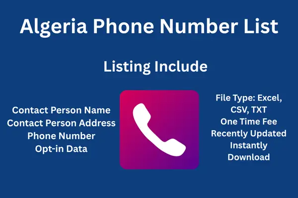 Algeria phone number list