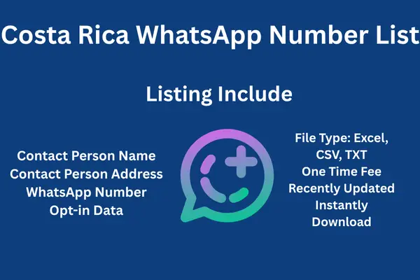 Costa Rica whatsapp number list