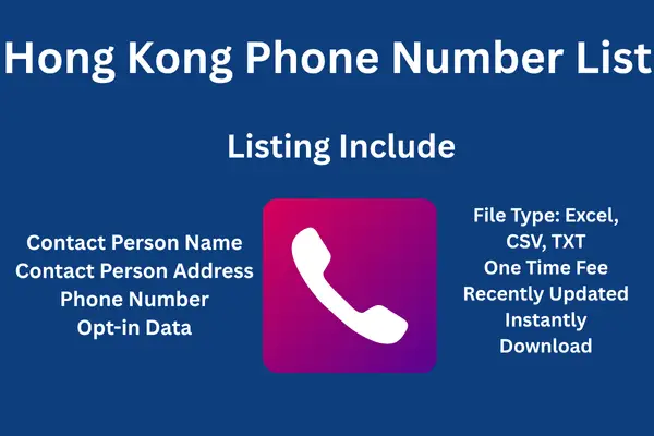 Hong Kong phone number list